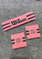 Wilson U Stripe Pickleball Headband & Wristband Set