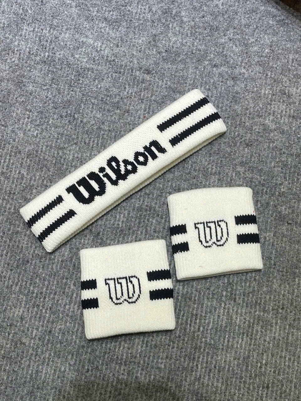Wilson U Stripe Pickleball Headband & Wristband Set