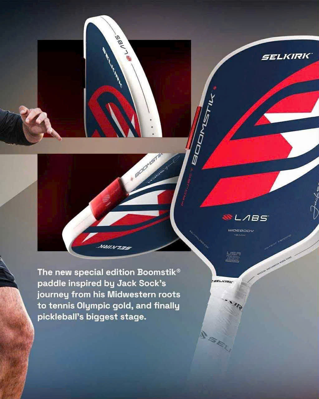 Selkirk LABS Americana Boomstik - Asia Edition (Jack Sock Signature) Pickleball Paddle