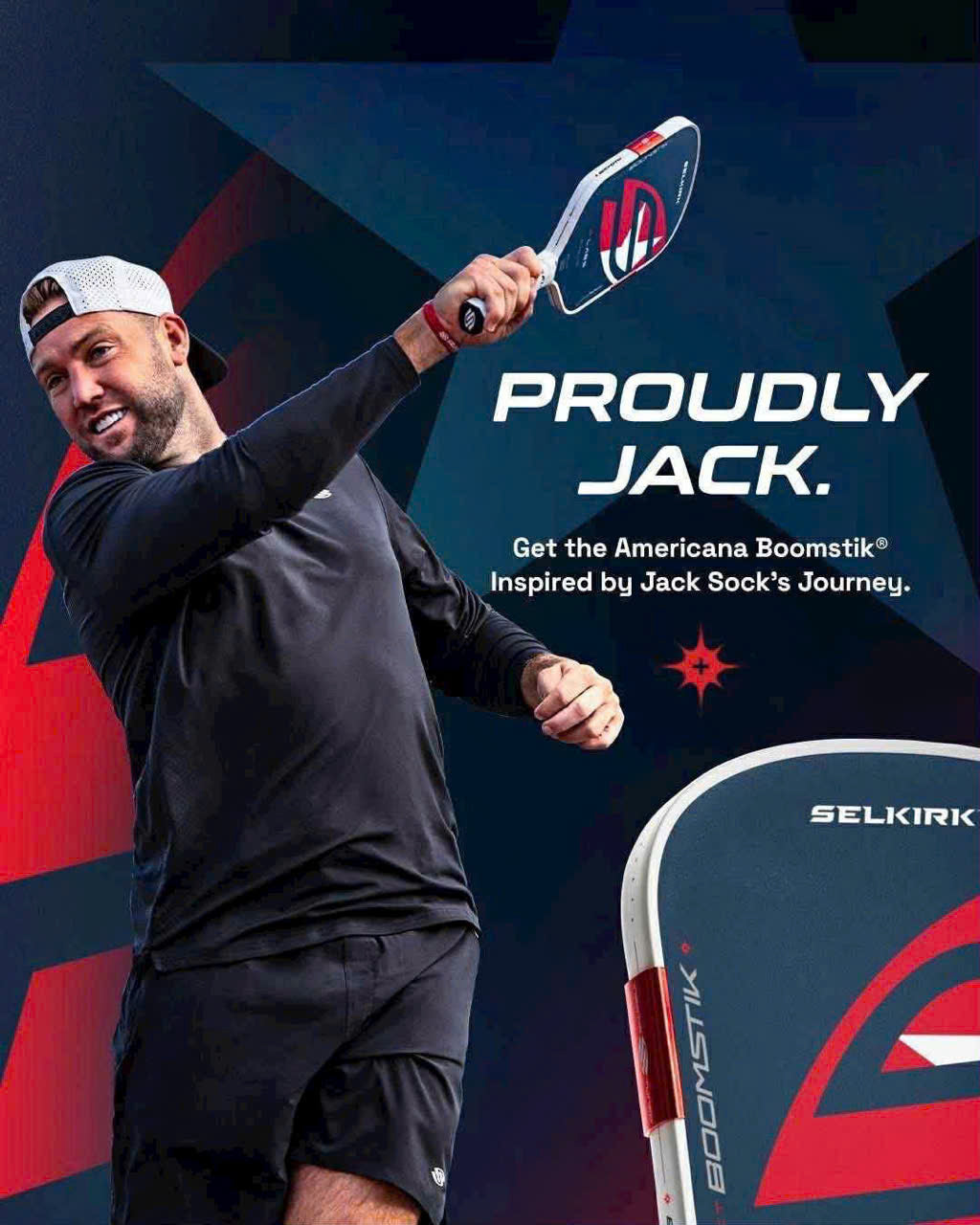 Selkirk LABS Americana Boomstik - Asia Edition (Jack Sock Signature) Pickleball Paddle