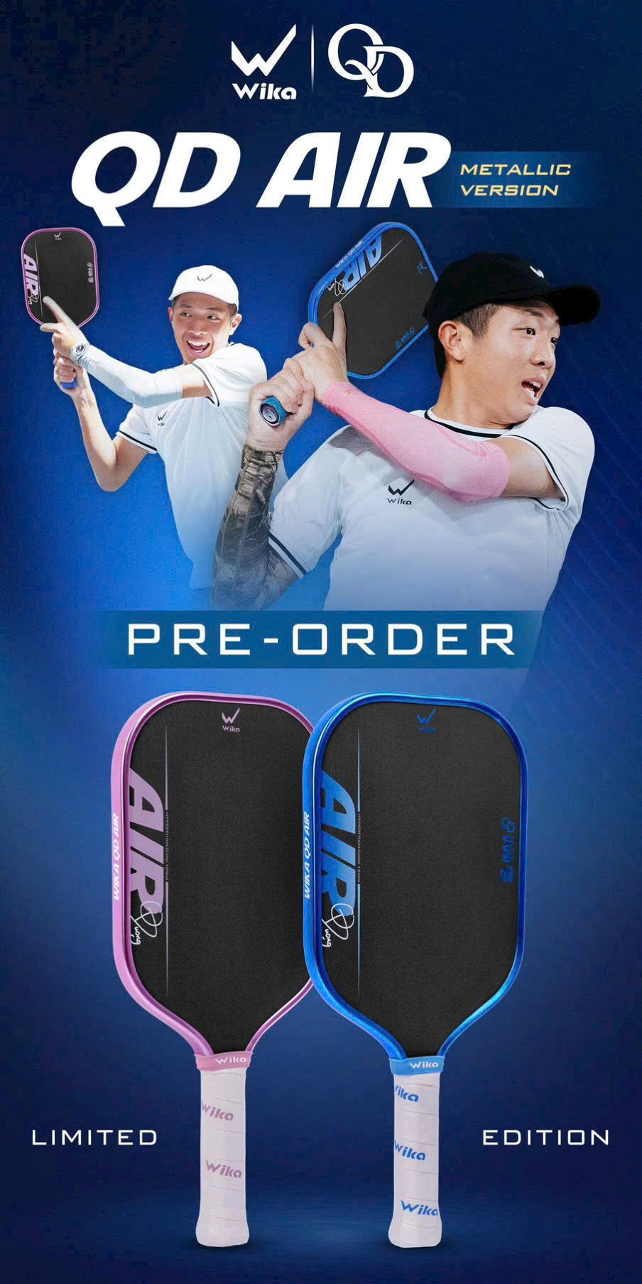 Wika Sports Quang Duong Air Metallic Edition Pickleball Paddle