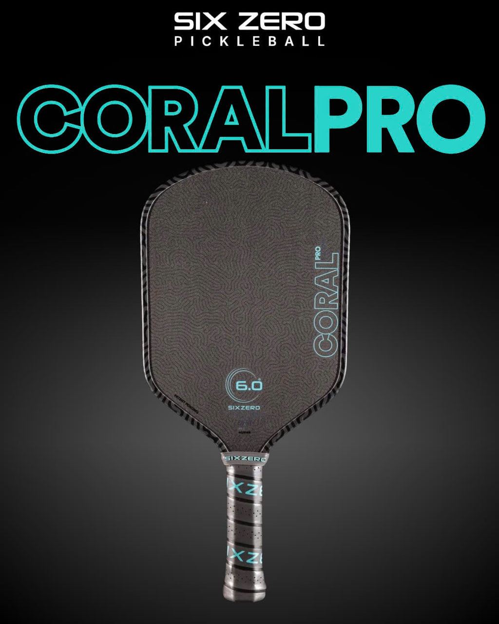 Six Zero Coral Pro RCD-E Pickleball Paddle