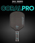 Six Zero Coral Pro RCD-E Pickleball Paddle