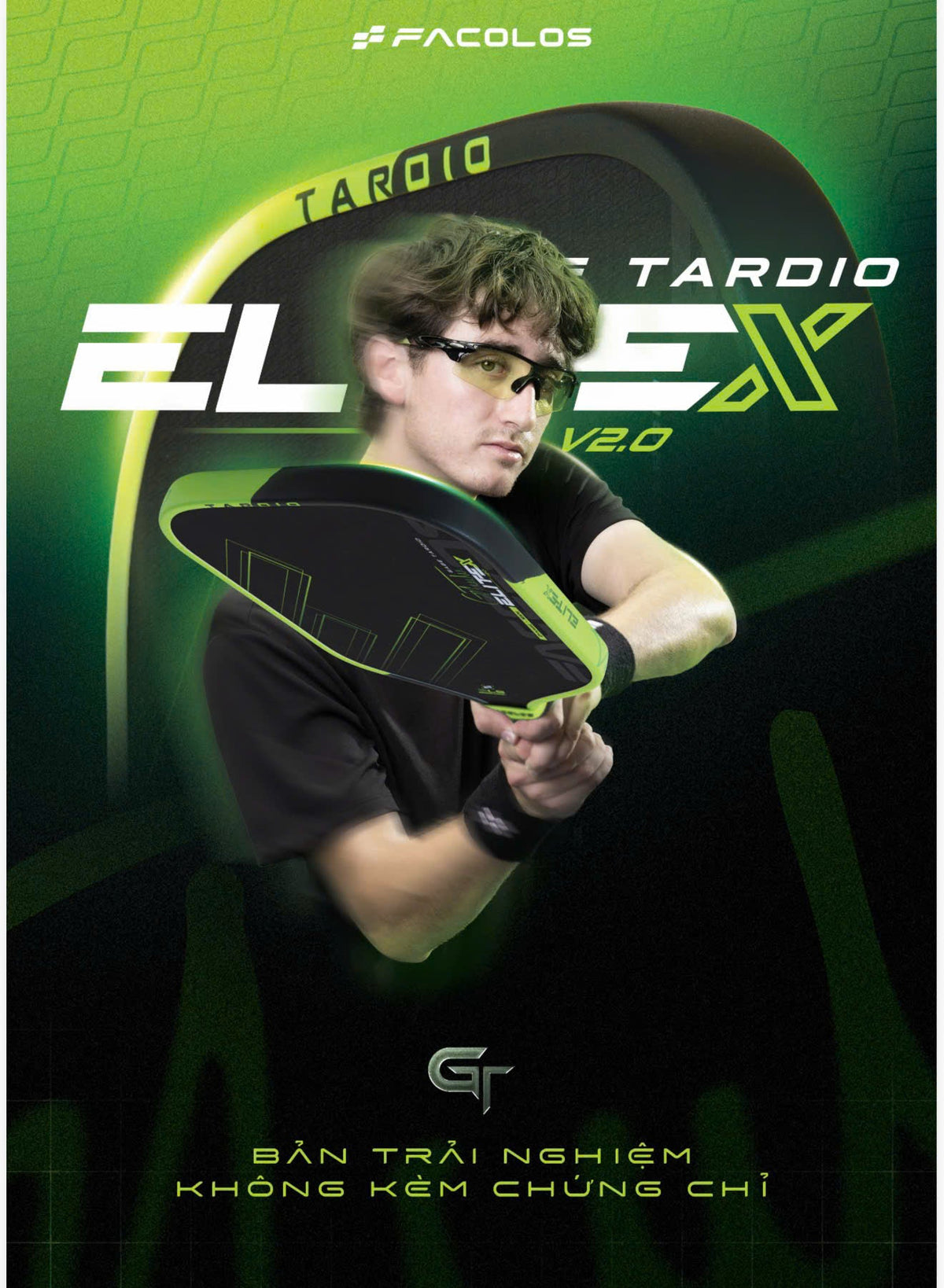 Facolos EliteX v2.0 Gabe Tardio Edition Pickleball Paddle